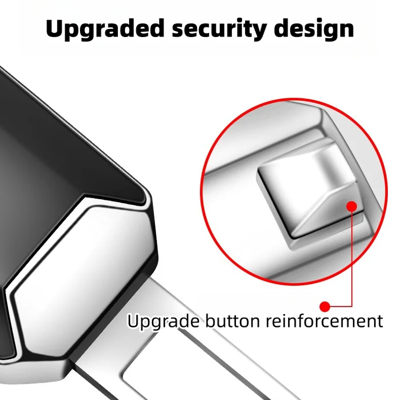 Vehicle mounted electroplated zinc alloy seat belt extension buckle