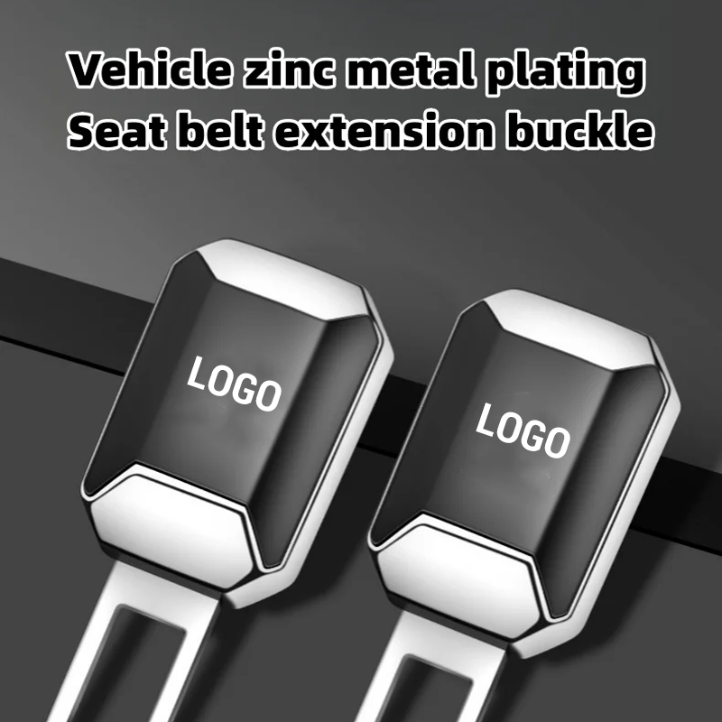 Vehicle mounted electroplated zinc alloy seat belt extension buckle