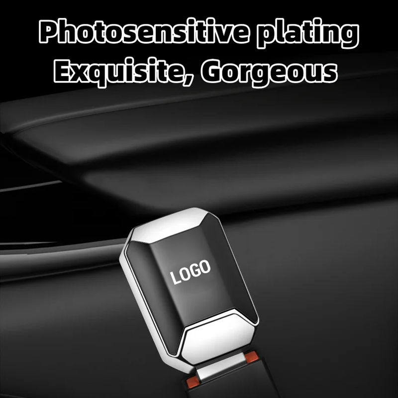 Vehicle mounted electroplated zinc alloy seat belt extension buckle