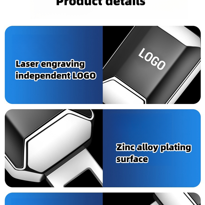Vehicle mounted electroplated zinc alloy seat belt extension buckle