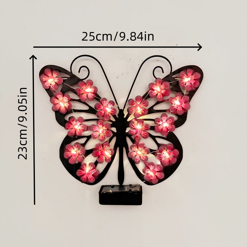 🦋 Solarna lampa ogrodowa w kształcie motyla