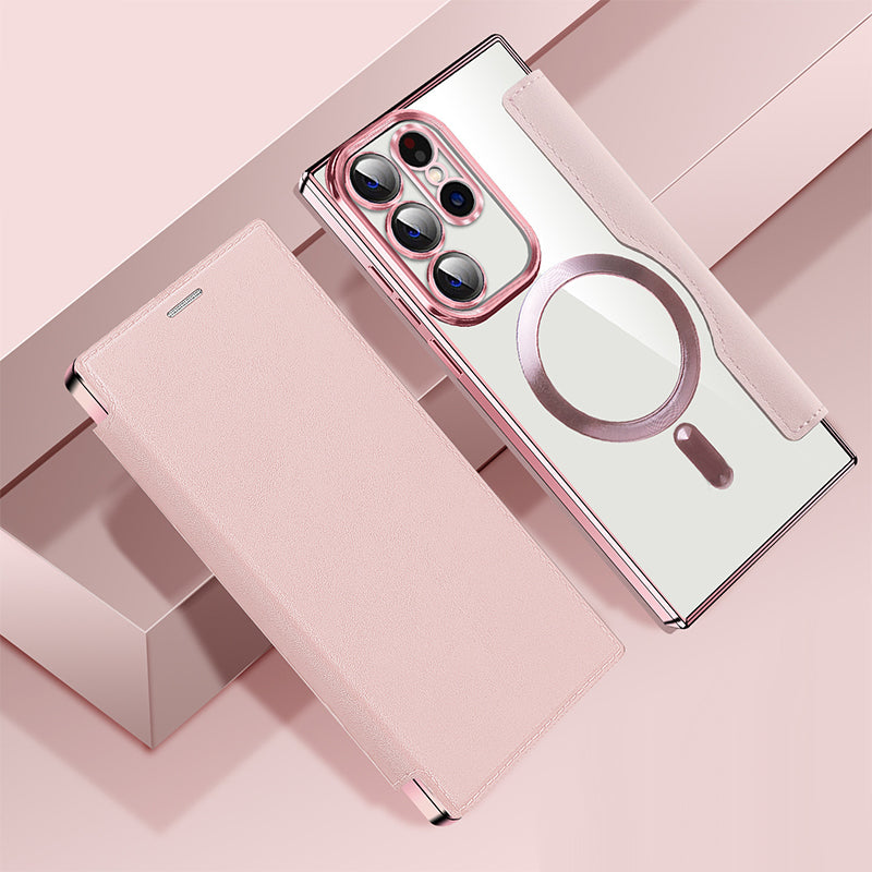 📱Nowe skórzane etui z klapką na telefon komórkowy Samsung