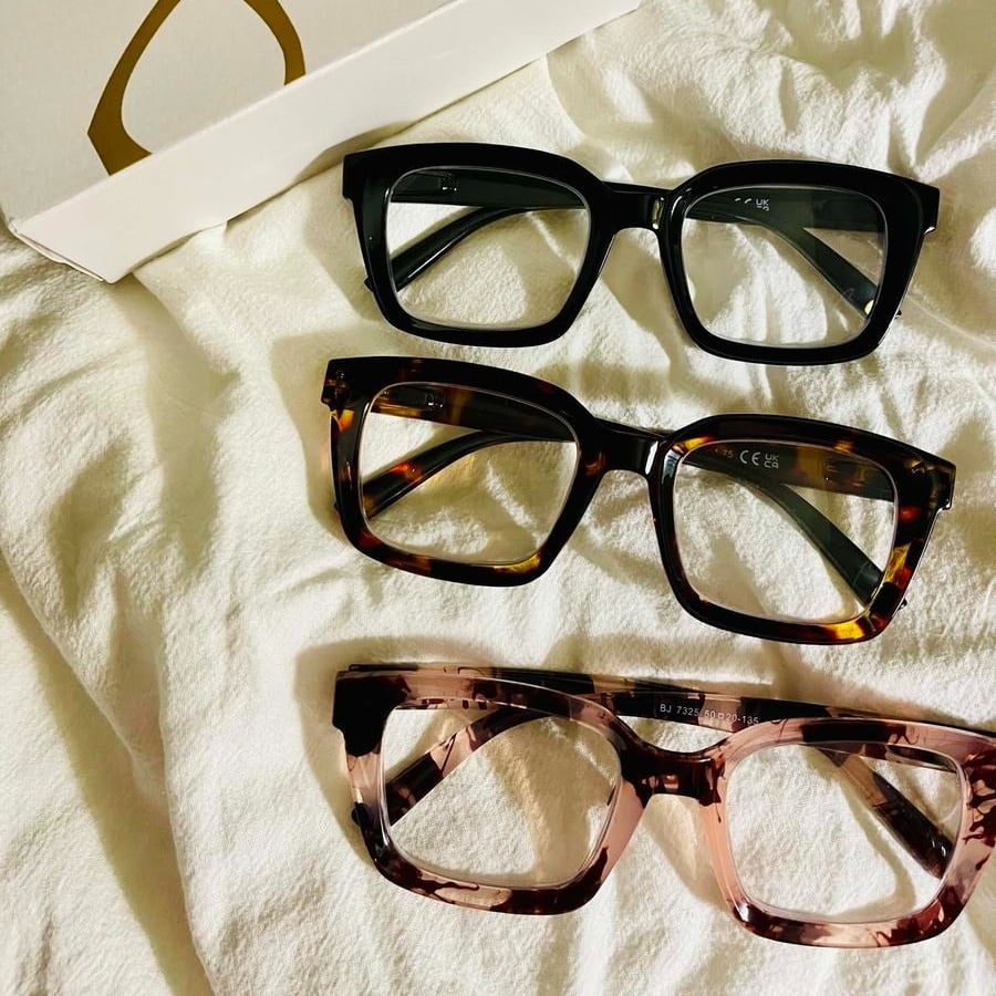 🔥Oferta ograniczona czasowo  ✨👓Okulary do czytania w kolorze szylkretowym – duże kwadratowe oprawki z filtrem światła niebieskiego