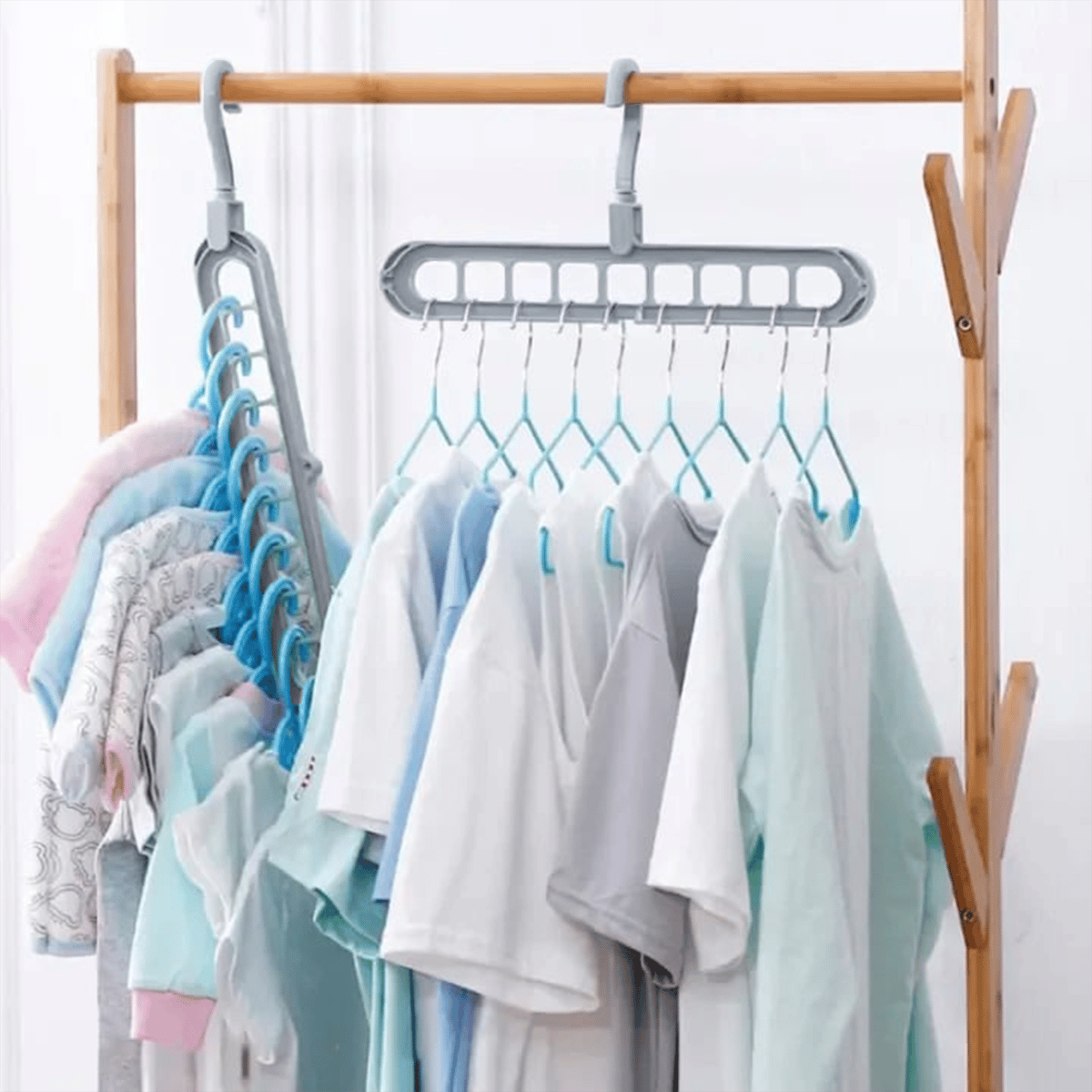 🔥👚Inteligentna wieszak Pro 9 w 1 – zwolnij aż 85% miejsca w szafie!