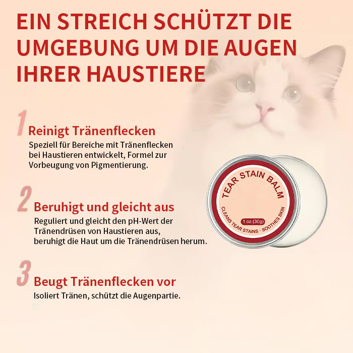 👀✨PET tårfläcksskyddande kräm & borstset 🐱🐶 för hundar och katter