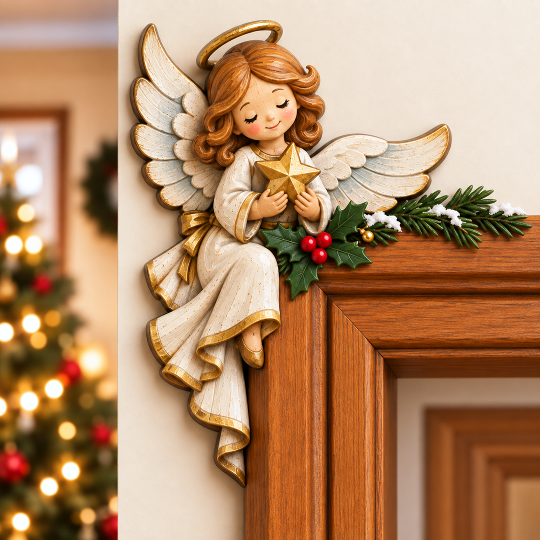 🚪🎅Świąteczna dekoracja narożna na framugę drzwi – motyw „a kuku”