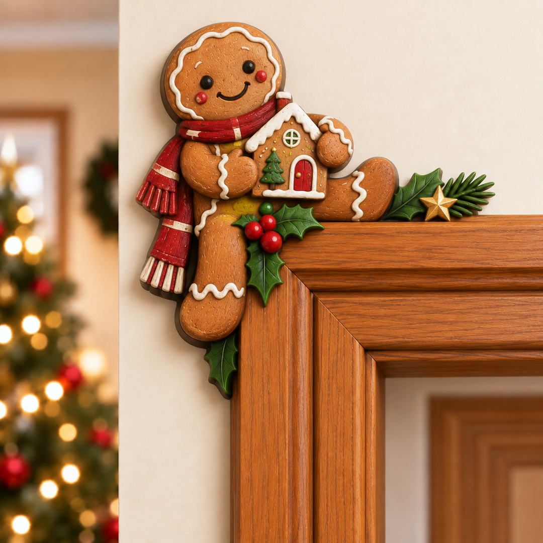 🚪🎅Świąteczna dekoracja narożna na framugę drzwi – motyw „a kuku”