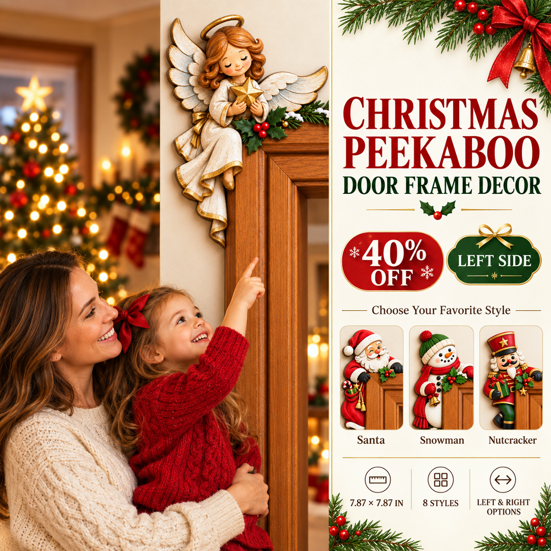 🚪🎅Świąteczna dekoracja narożna na framugę drzwi – motyw „a kuku”
