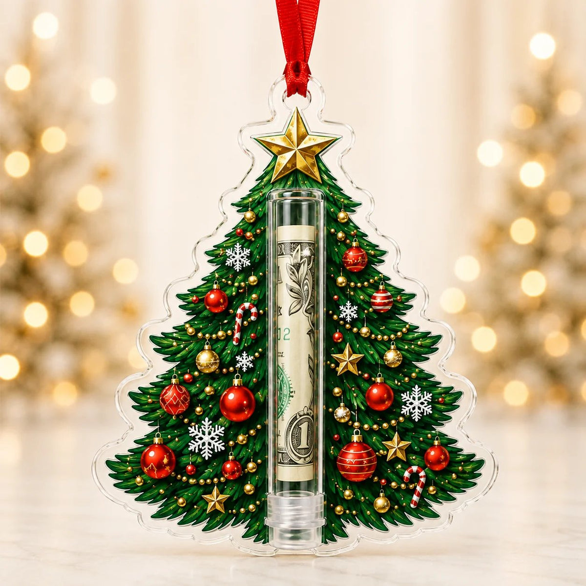 🎁💵 Świąteczna ozdoba z miejscem na gotówkę — zamień pieniądze w bożonarodzeniową niespodziankę