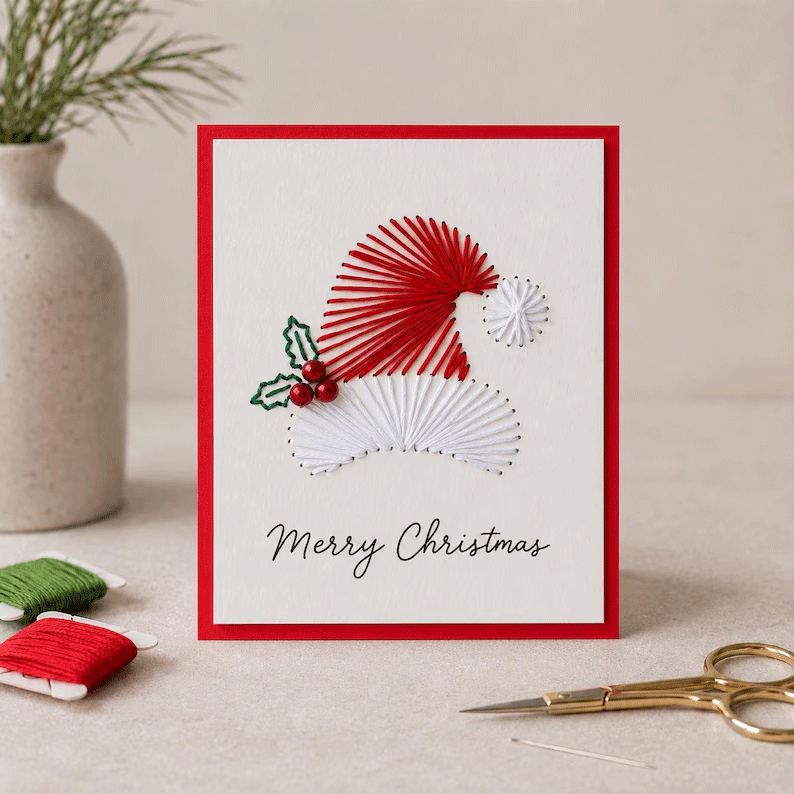 🎄🧵Zestaw DIY „Merry & Bright” (6 szt.)