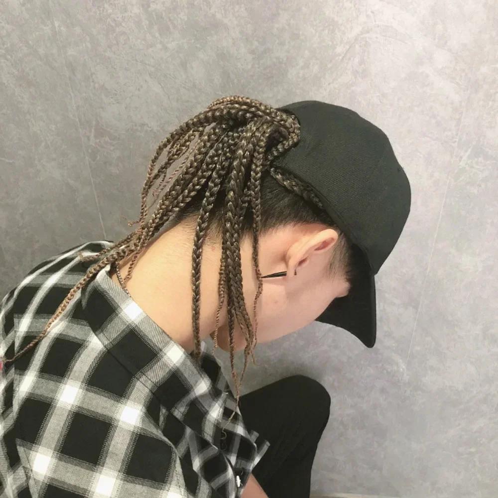 🧢Czapka z daszkiem z warkoczami – zapięcie na zatrzask i zabezpieczone dredy