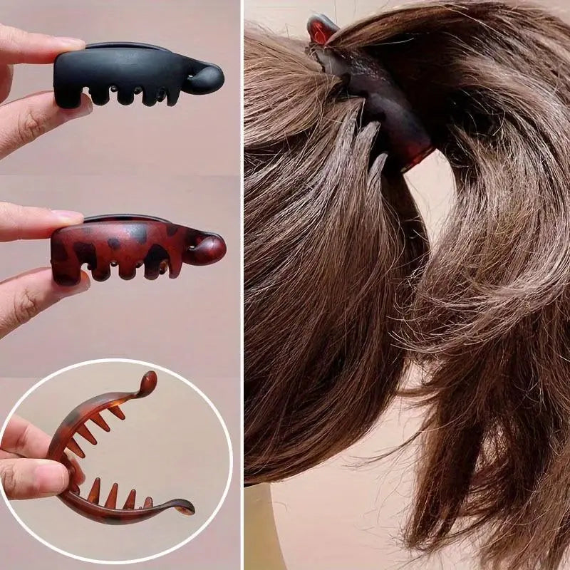 🍌💖 Antypoślizgowe mini-spinki do włosów w kształcie banana (zestaw 4 sztuk)