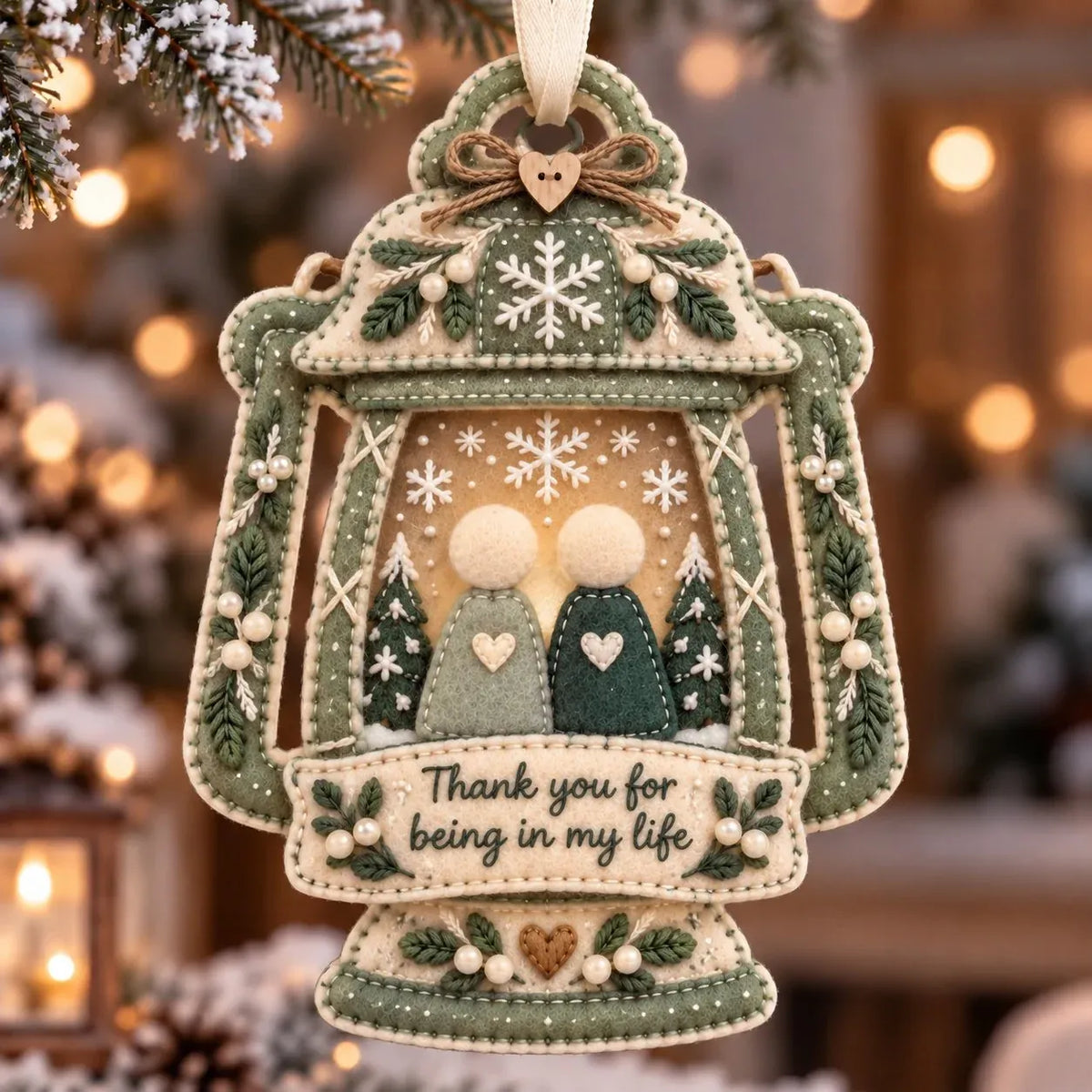 🎄❤️  Ręcznie wykonana filcowa bombka świąteczna na pamiątkę