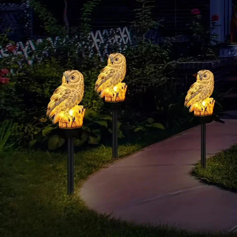 🦉Rozświetl swoją ścieżkę ogrodową już dziś! Lampa ścieżkowa w kształcie sowy zasilana energią słoneczną