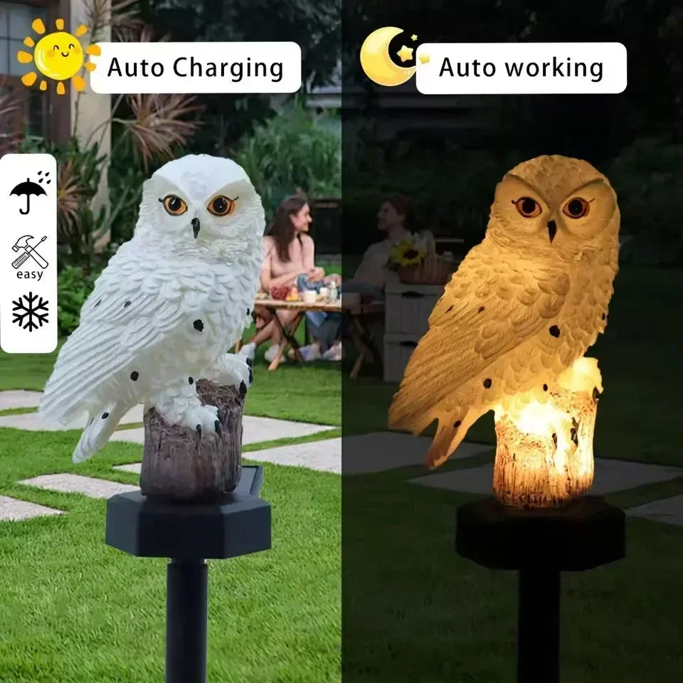 🦉Rozświetl swoją ścieżkę ogrodową już dziś! Lampa ścieżkowa w kształcie sowy zasilana energią słoneczną