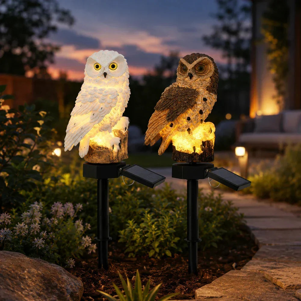 🦉Rozświetl swoją ścieżkę ogrodową już dziś! Lampa ścieżkowa w kształcie sowy zasilana energią słoneczną