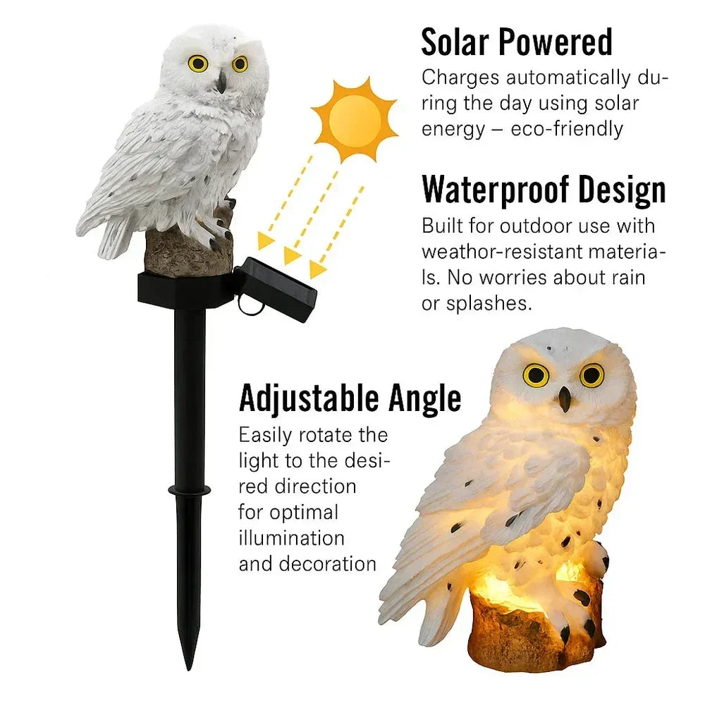 🦉Rozświetl swoją ścieżkę ogrodową już dziś! Lampa ścieżkowa w kształcie sowy zasilana energią słoneczną
