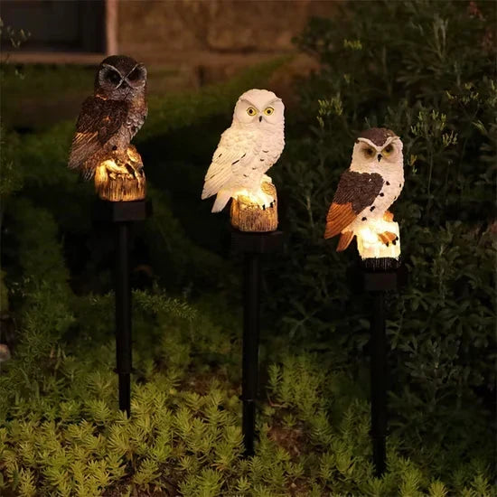 🦉Rozświetl swoją ścieżkę ogrodową już dziś! Lampa ścieżkowa w kształcie sowy zasilana energią słoneczną