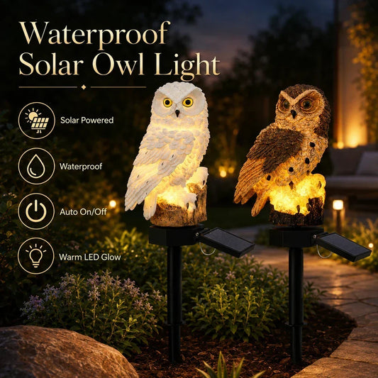 🦉Rozświetl swoją ścieżkę ogrodową już dziś! Lampa ścieżkowa w kształcie sowy zasilana energią słoneczną
