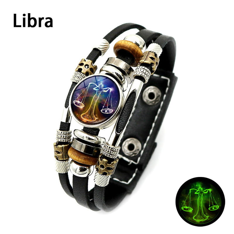 🌌 Bransoletka ze znakiem zodiaku świecąca w ciemności🌌