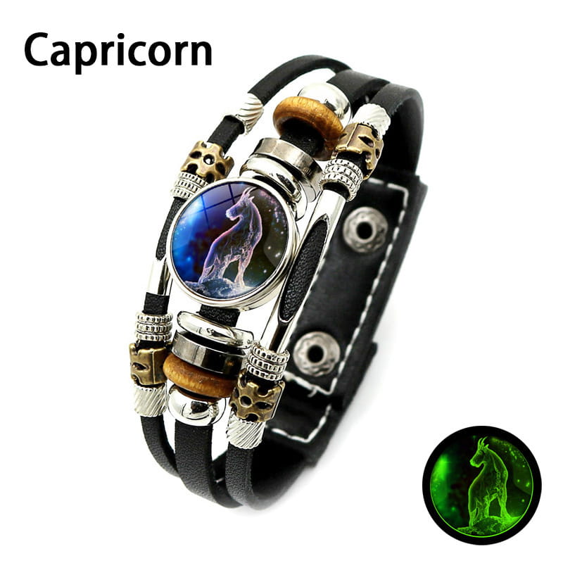 🌌 Bransoletka ze znakiem zodiaku świecąca w ciemności🌌