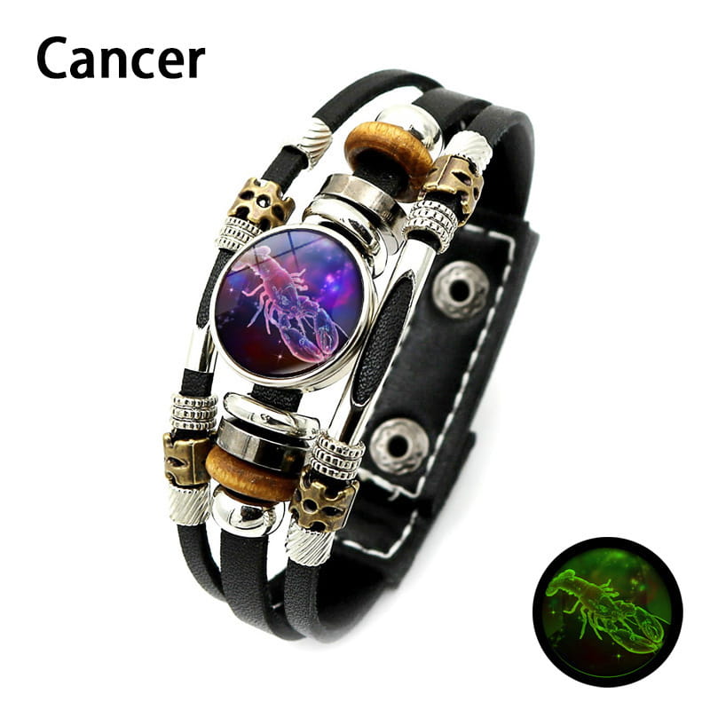 🌌 Bransoletka ze znakiem zodiaku świecąca w ciemności🌌