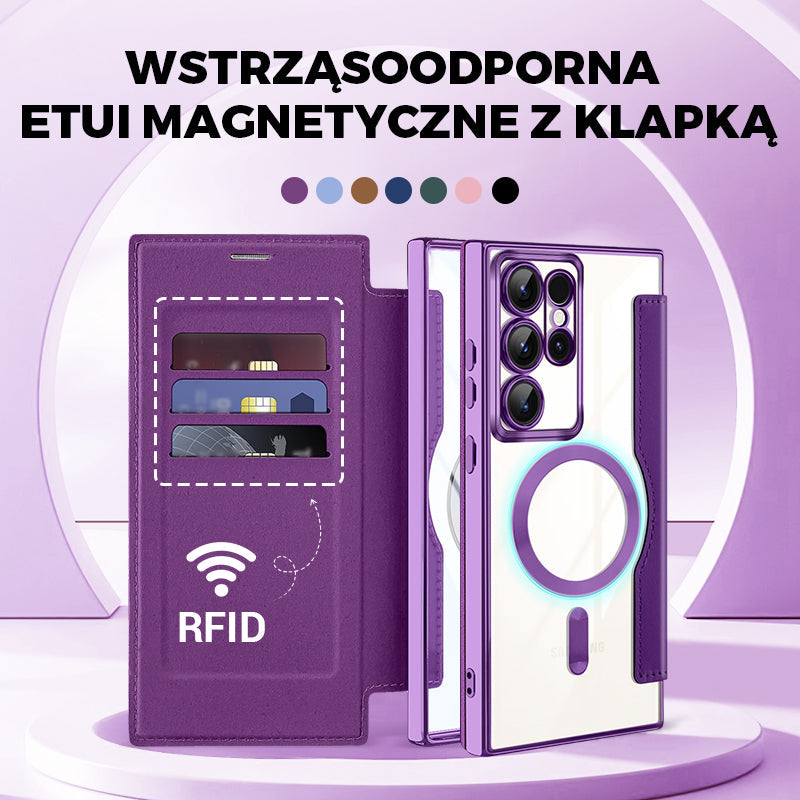📱Nowe skórzane etui z klapką na telefon komórkowy Samsung
