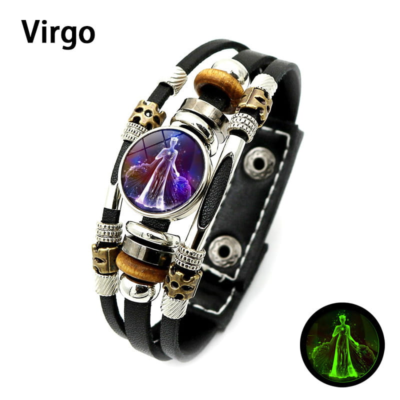 🌌 Bransoletka ze znakiem zodiaku świecąca w ciemności🌌