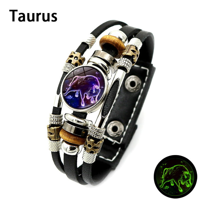 🌌 Bransoletka ze znakiem zodiaku świecąca w ciemności🌌