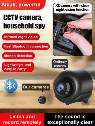 📸 Miniaturowa kamera bezprzewodowa 1080P Wielkości monety, możliwość montażu w dowolnym miejscu, zdalne monitorowanie w czasie rzeczywistym za pomocą smartfona.