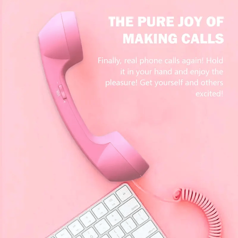 ☎️ Słuchawka telefoniczna w stylu retro ze złączem Type-C 📞