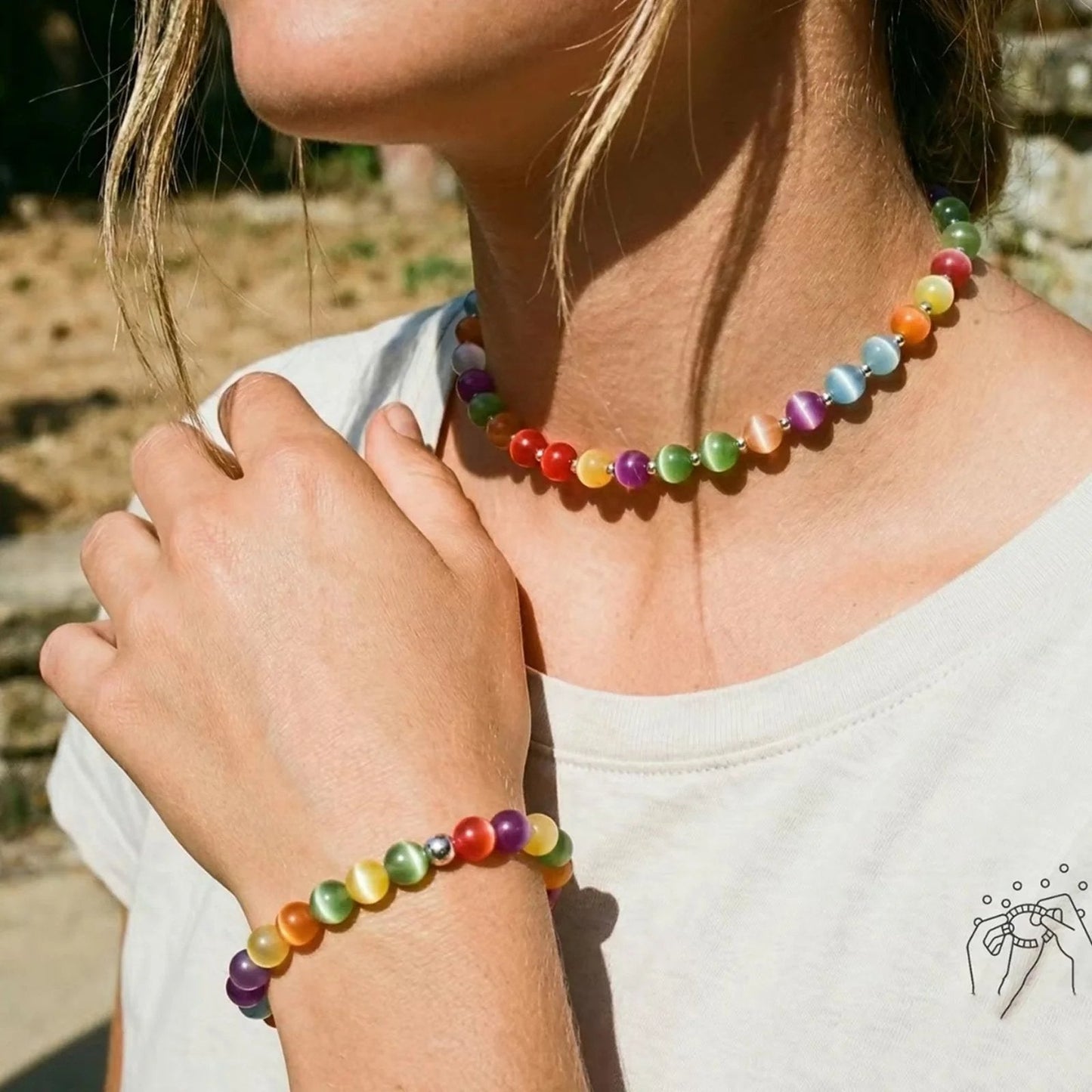 🌈 Dopamine – Kolekcja biżuterii perłowej reagującej na promieniowanie UV