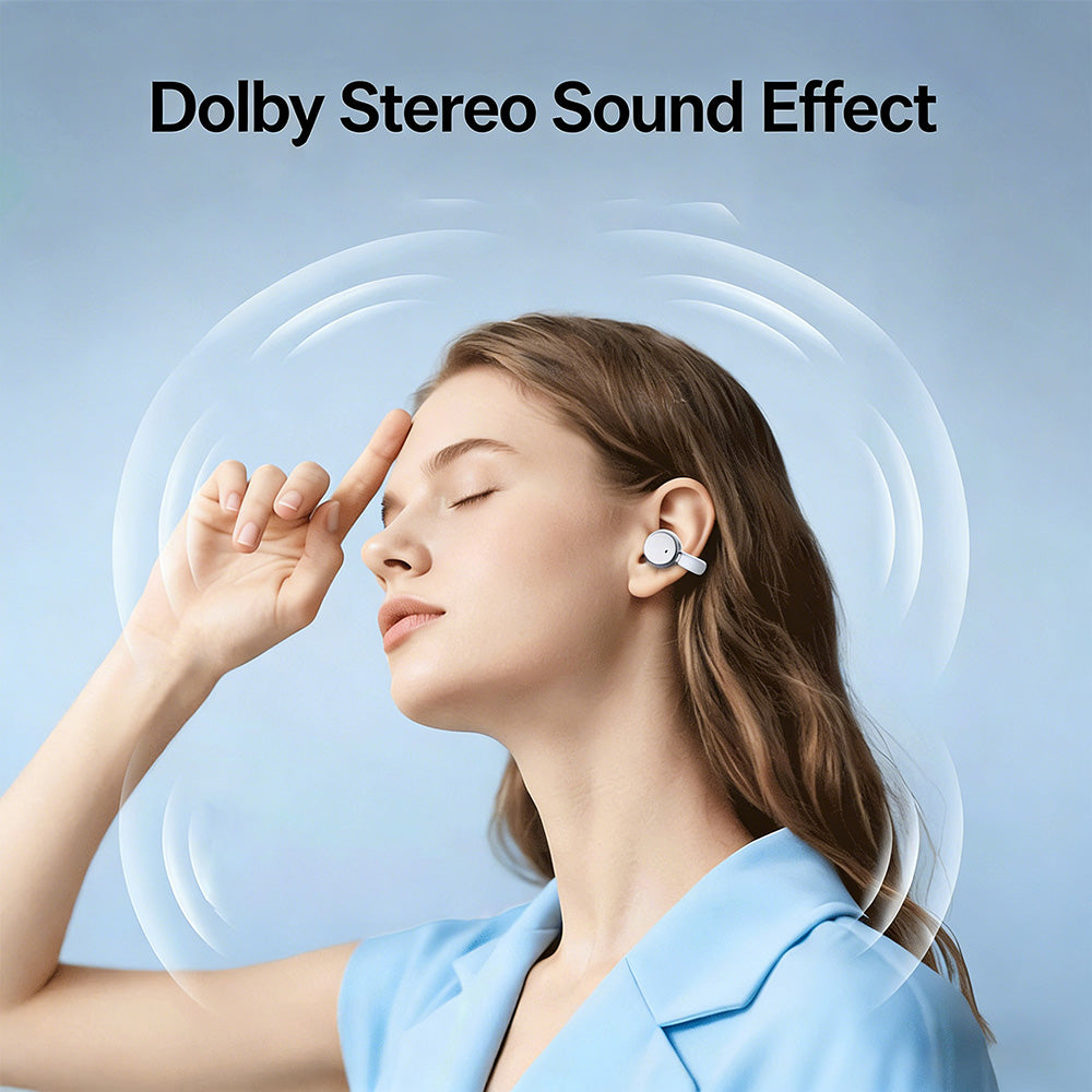 🎧🎶 Bezprzewodowe słuchawki Bluetooth typu „2 w 1” z pałąkiem na ucho i wkładkami dousznymi | 30 godzin odtwarzania