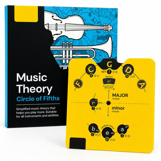 🔥 Ostatni dzień 50% zniżki – zestaw kółek z teorią muzyki „Circle of Fifths” | Praktyczny przewodnik po akordach, tonacjach i pisaniu piosenek dla muzyków🎹🎸💕
