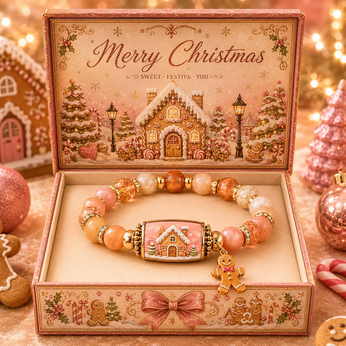 🎄🎁 Zestaw bransoletek koralikowych z limitowanej edycji „Christmas Story” | Biżuteria na prezent świąteczny