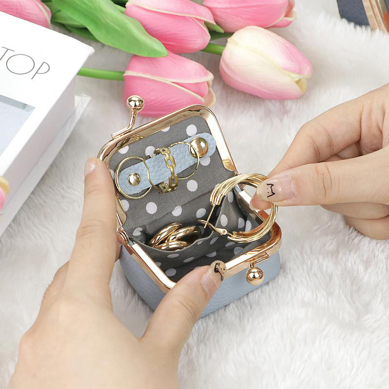 💖🎁Miniaturowe pudełko na biżuterię z prawdziwej skóry