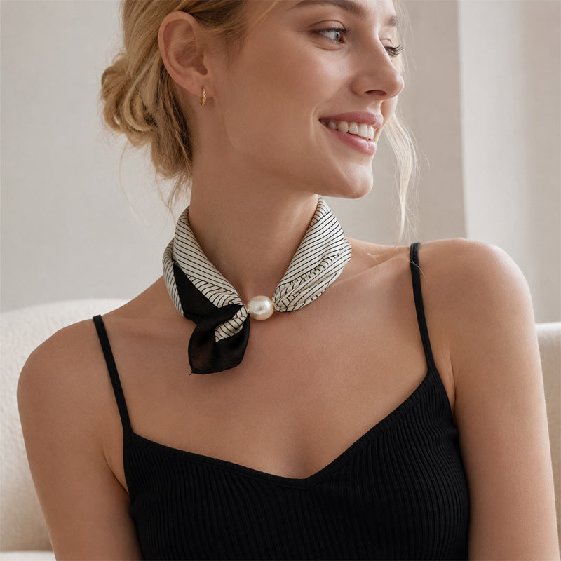 🤍 Naszyjnik z pereł z zapięciem magnetycznym - Zapięcie magnetyczne - natychmiastowa elegancja! ✨📦