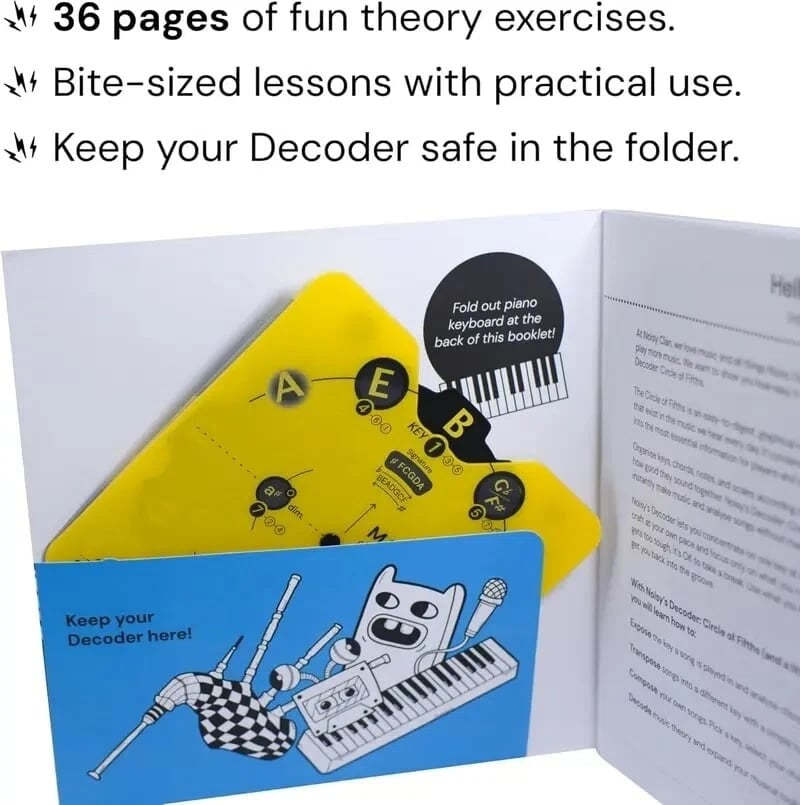 🔥 Ostatni dzień 50% zniżki – zestaw kółek z teorią muzyki „Circle of Fifths” | Praktyczny przewodnik po akordach, tonacjach i pisaniu piosenek dla muzyków🎹🎸💕