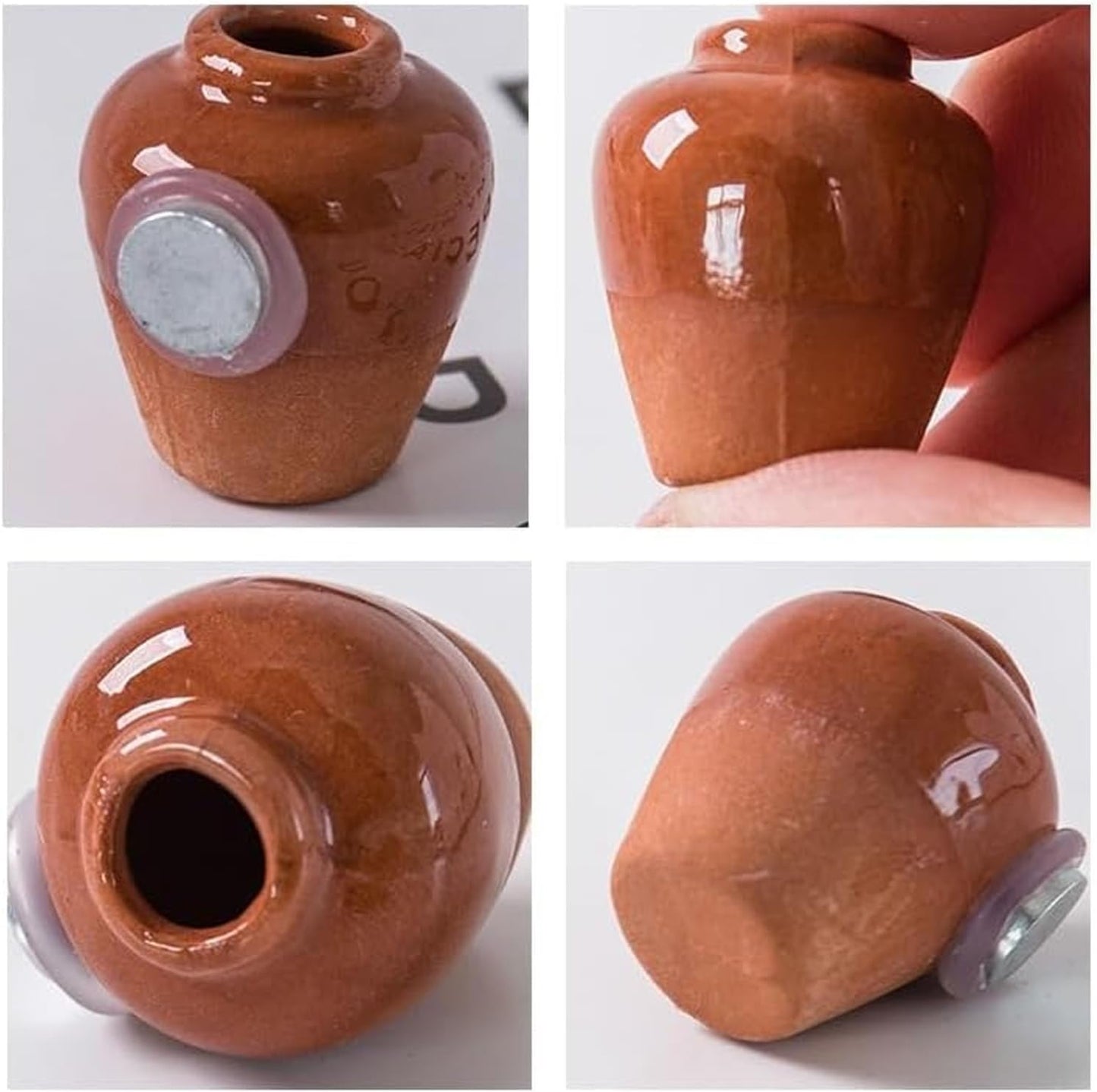 🎁🌸 Mini ceramiczny wazon – magnes na lodówkę