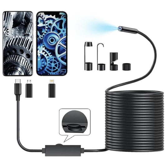 🔍Kamera endoskopowa HD o długości 16,4 stopy do iPhone'a i Androida