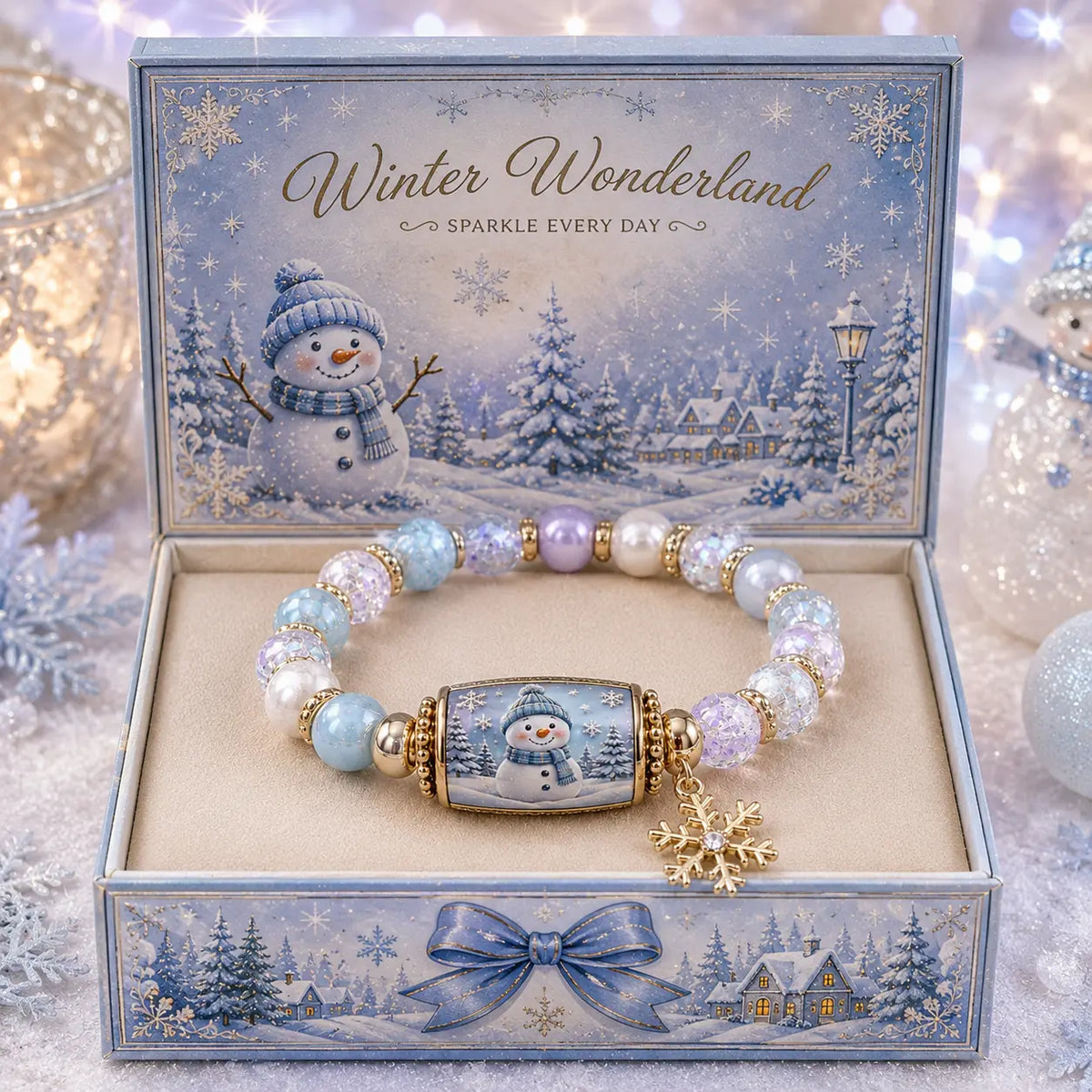 🎄🎁 Zestaw bransoletek koralikowych z limitowanej edycji „Christmas Story” | Biżuteria na prezent świąteczny