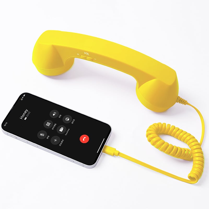☎️ Słuchawka telefoniczna w stylu retro ze złączem Type-C 📞