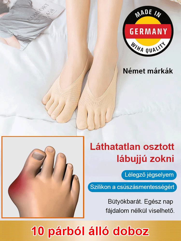🔥Gorąca wyprzedaż🔥 Unisex niewidoczne, korygujące skarpetki pięciopalczaste