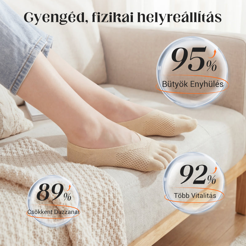 🔥Gorąca wyprzedaż🔥 Unisex niewidoczne, korygujące skarpetki pięciopalczaste