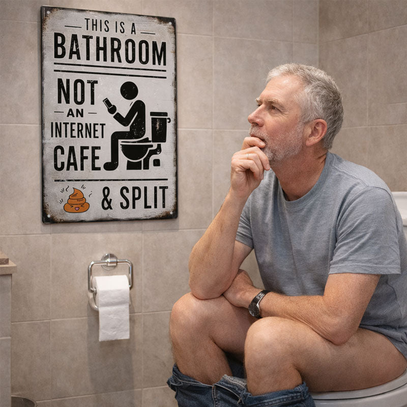 🚽 To jest łazienka, a nie kawiarenka internetowa😂