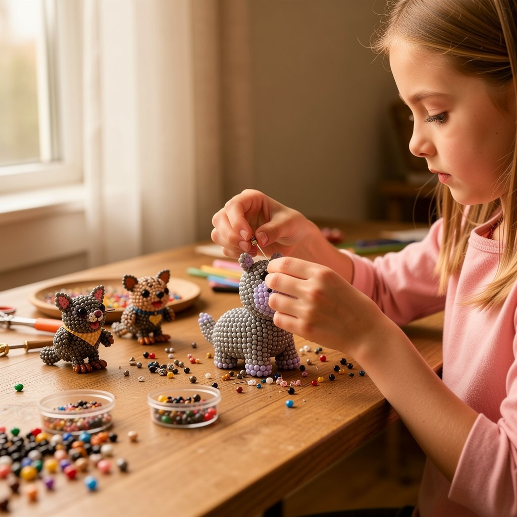 🧵✨ Mały zestaw DIY z koralikowymi zwierzątkami 3