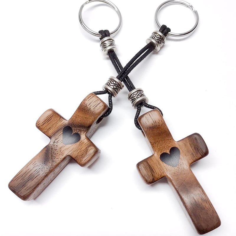 Ręcznie wykonany krzyżyk „Cross My Heart” – prezent dodający otuchy 💝
