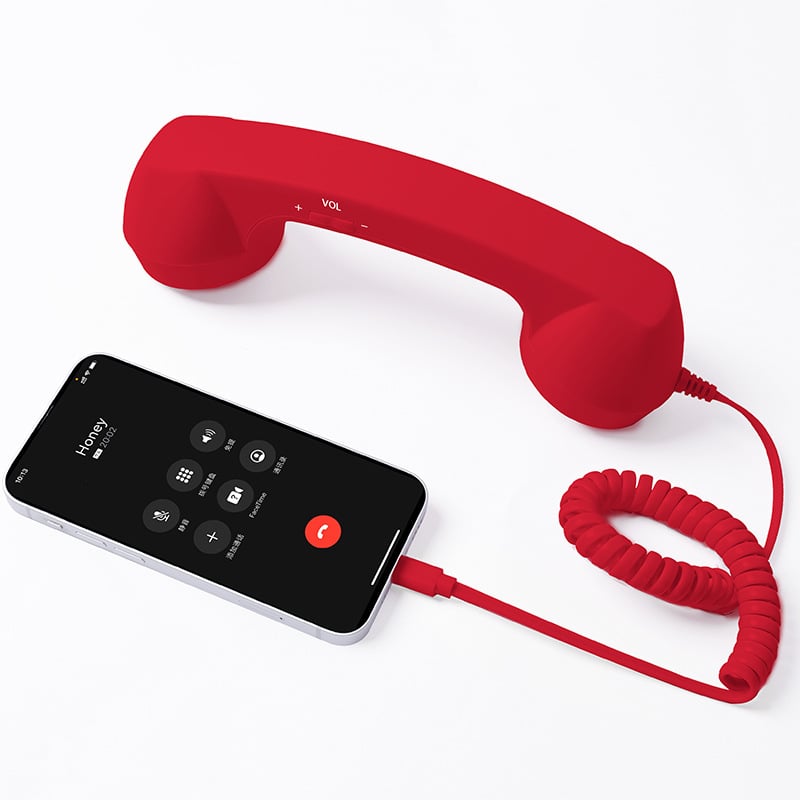 ☎️ Słuchawka telefoniczna w stylu retro ze złączem Type-C 📞