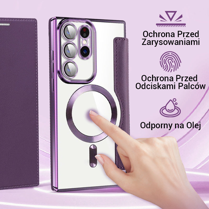 📱Nowe skórzane etui z klapką na telefon komórkowy Samsung