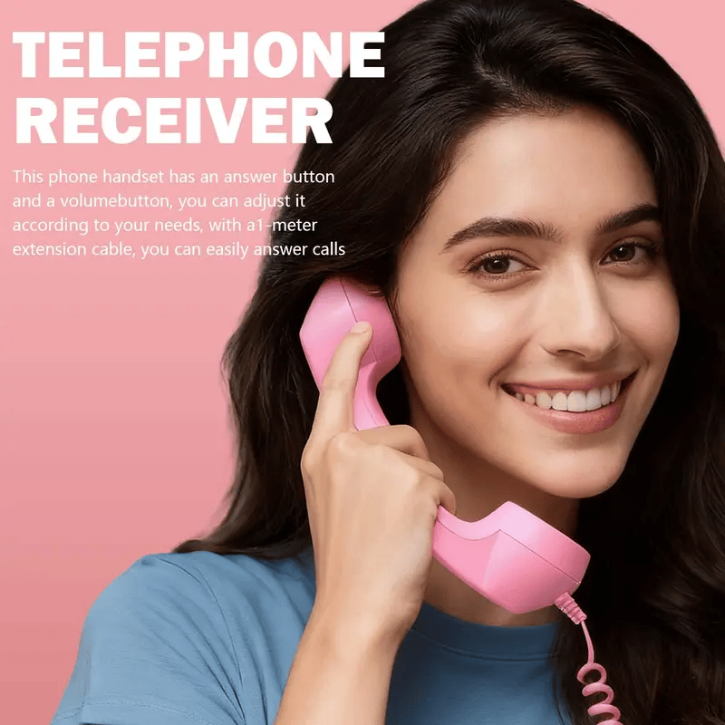 ☎️ Słuchawka telefoniczna w stylu retro ze złączem Type-C 📞